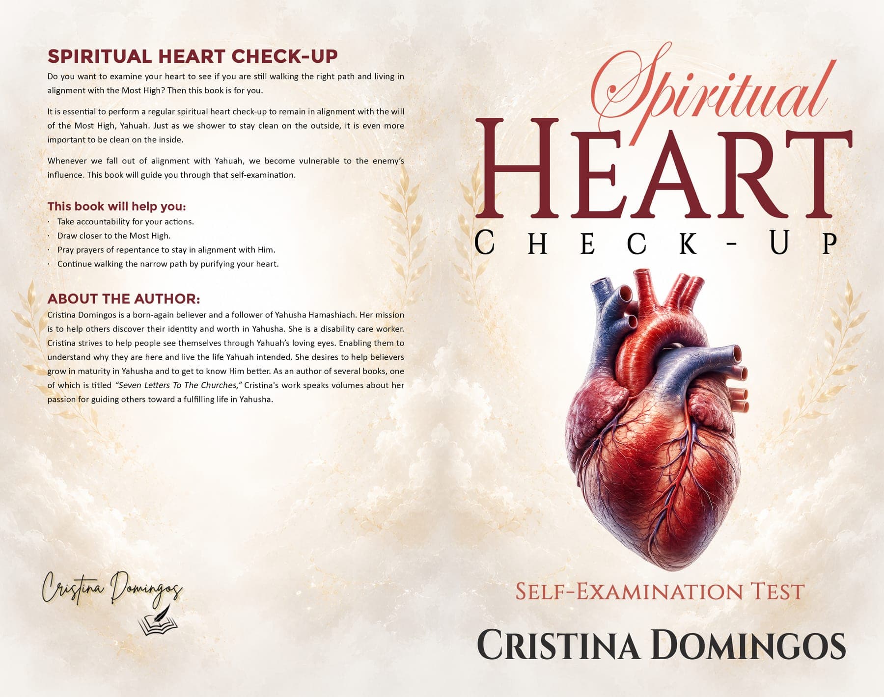 Spiritual Heart Check-Up full front, spine, and back cover spread