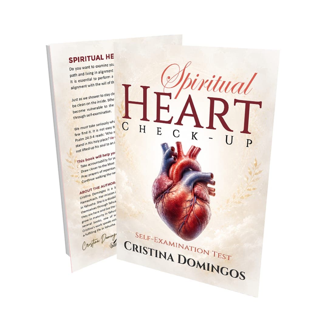 Spiritual Heart Check-Up book cover mockup by Cristina Domingos